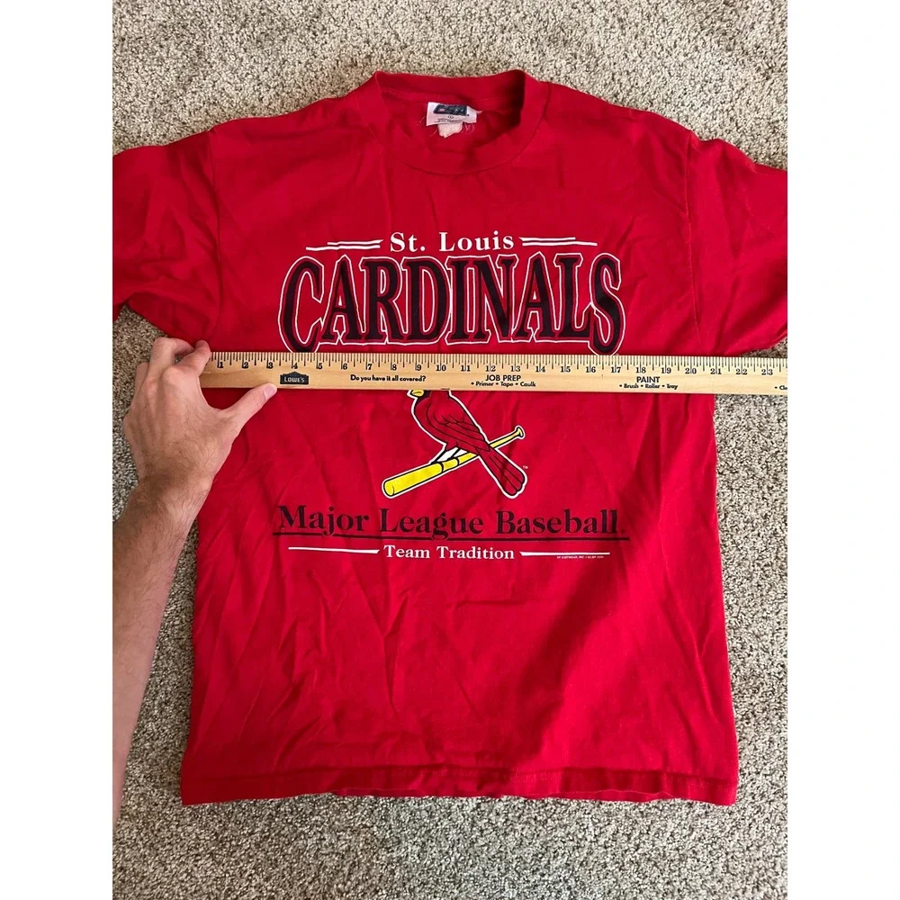 Y2K CSA Mens T-Shirt L Red St. Louis Cardinals MLB Team Tradition Vintage 2000